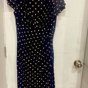 Navy/Taupe Ralph Lauren Womens dress.